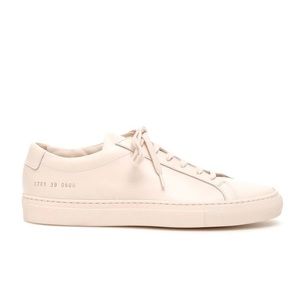 NEW COMMON PROJECTS ORIGINAL ACHILLES PINK LEATHER SNEAKERS